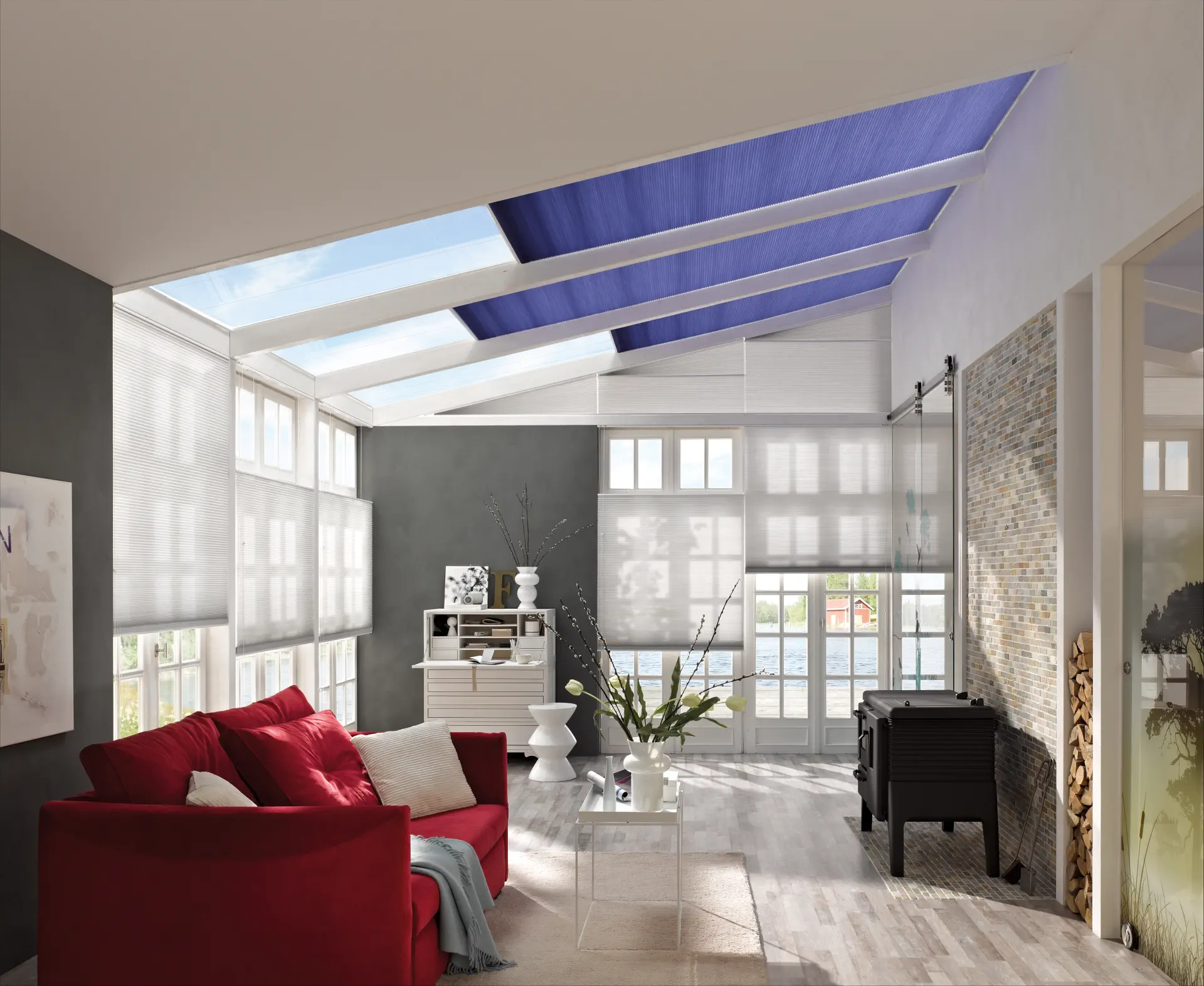 sandnes-markise_plissegardiner_duette-shades-full-room-photo-purple-and-white-in-living-room---conservatory sandnes-markise_plissegardiner_duette-shades-full-room-photo-purple-and-white-in-living-room---conservatory